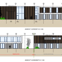 Bauantrag für Lagerhallen mit Büros und einer Wohnung in Unterbaldingen