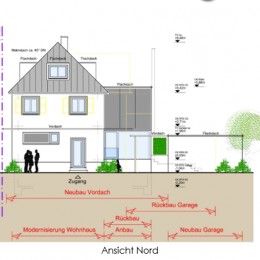 Bauantrag für Umbau und Modernisierung eines Doppelhauses in Villingen gestellt